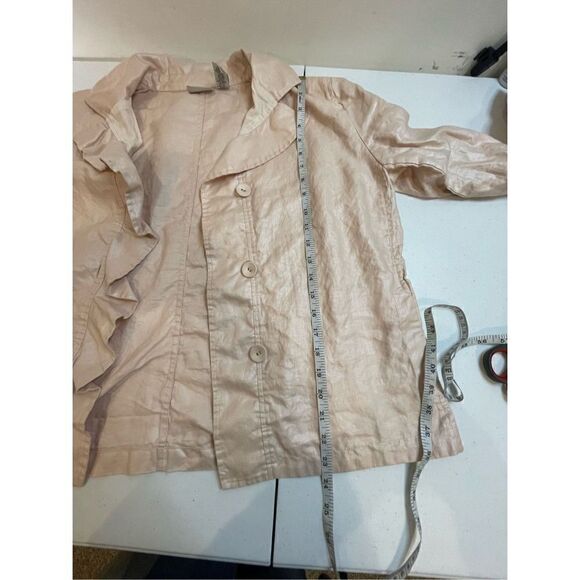 Chicos women’s bundle lot pink blush jacket and tank Chicos size 3 or large - Picture 7 of 10